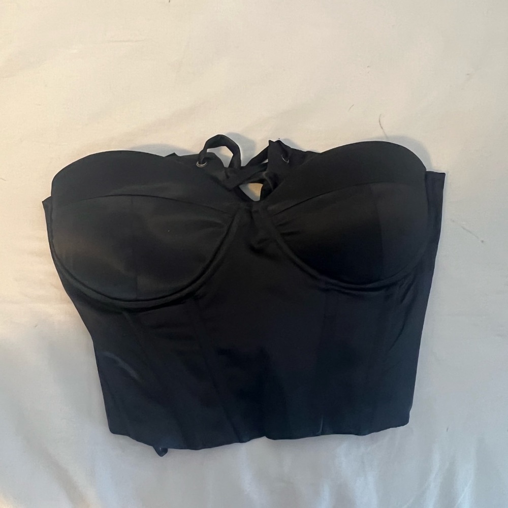 Princess Polly Black Corset Top size 6!